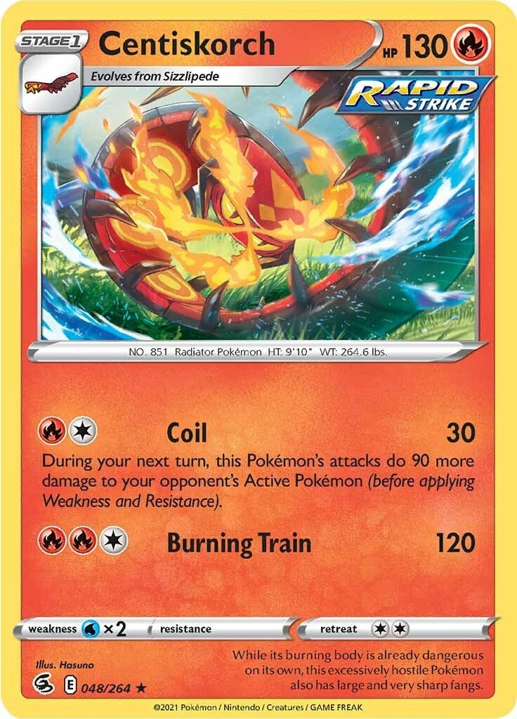Image for Centiskorch (48) (SWSH08: Fusion Strike) (048/264) - Pokemon