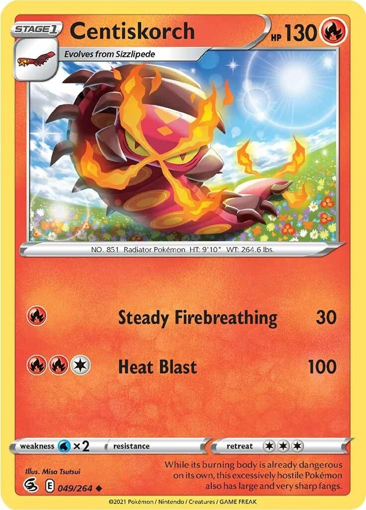 Image for Centiskorch (49) (SWSH08: Fusion Strike) (049/264) - Pokemon