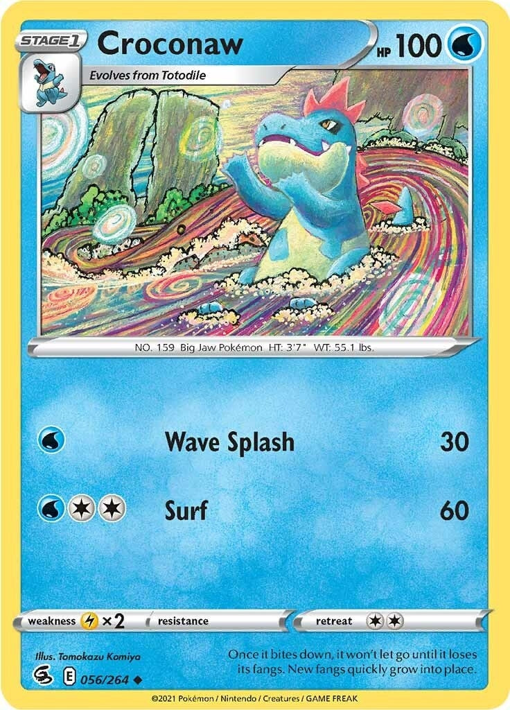 Image for Croconaw (SWSH08: Fusion Strike) (056/264) - Pokemon
