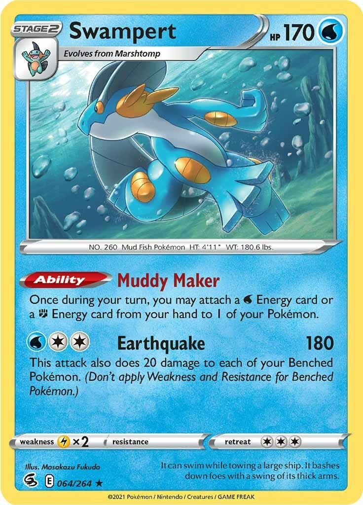 Image for Swampert (SWSH08: Fusion Strike) (064/264) - Pokemon