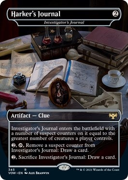 Image for Harker's Journal - Investigator's Journal (Innistrad: Crimson Vow) (345) - Magic: The Gathering