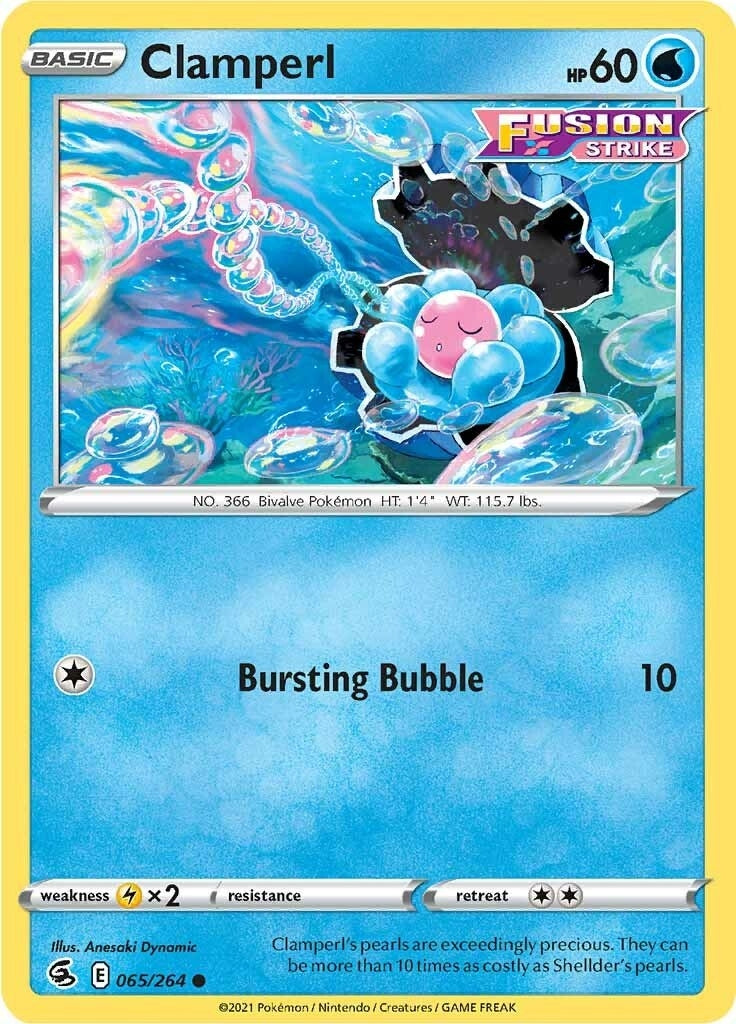 Image for Clamperl (SWSH08: Fusion Strike) (065/264) - Pokemon