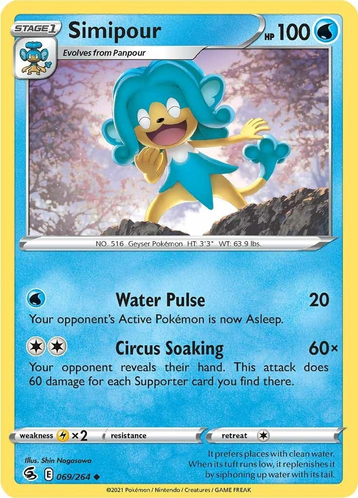 Image for Simipour (SWSH08: Fusion Strike) (069/264) - Pokemon