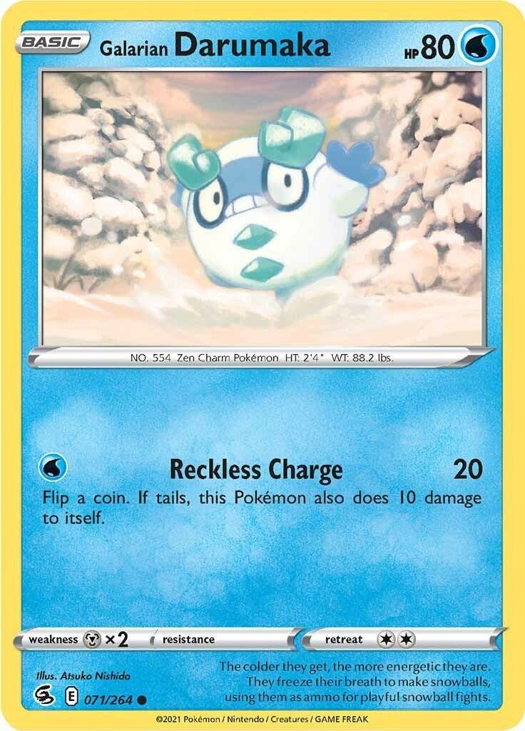 Image for Galarian Darumaka (SWSH08: Fusion Strike) (071/264) - Pokemon