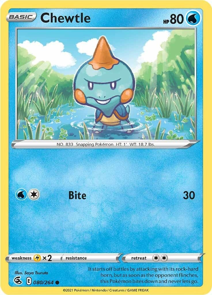 Image for Chewtle (SWSH08: Fusion Strike) (080/264) - Pokemon