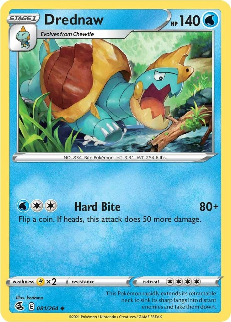 Image for Drednaw (SWSH08: Fusion Strike) (081/264) - Pokemon