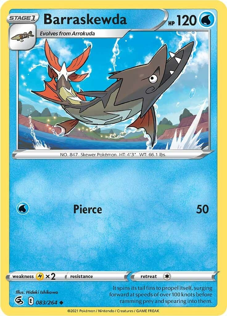 Image for Barraskewda (SWSH08: Fusion Strike) (083/264) - Pokemon