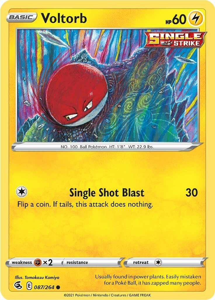Image for Voltorb (SWSH08: Fusion Strike) (087/264) - Pokemon
