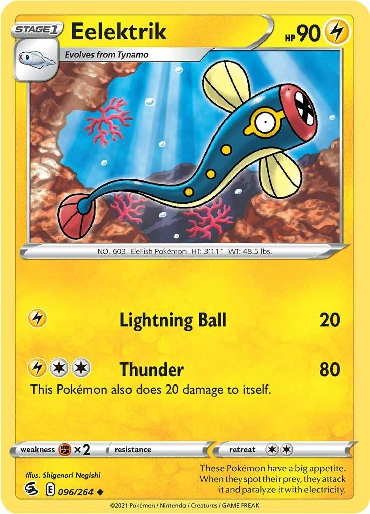 Image for Eelektrik (SWSH08: Fusion Strike) (096/264) - Pokemon