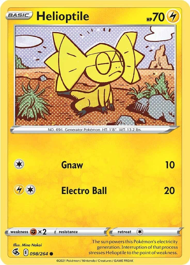 Image for Helioptile (SWSH08: Fusion Strike) (098/264) - Pokemon