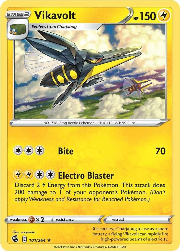Image for Vikavolt (SWSH08: Fusion Strike) (101/264) - Pokemon