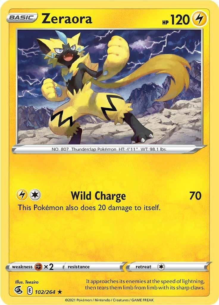 Image for Zeraora (SWSH08: Fusion Strike) (102/264) - Pokemon