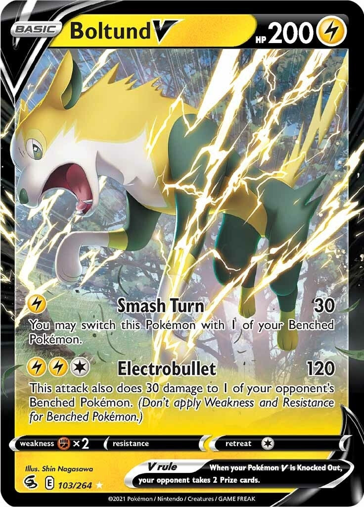 Image for Boltund V (SWSH08: Fusion Strike) (103/264) - Pokemon