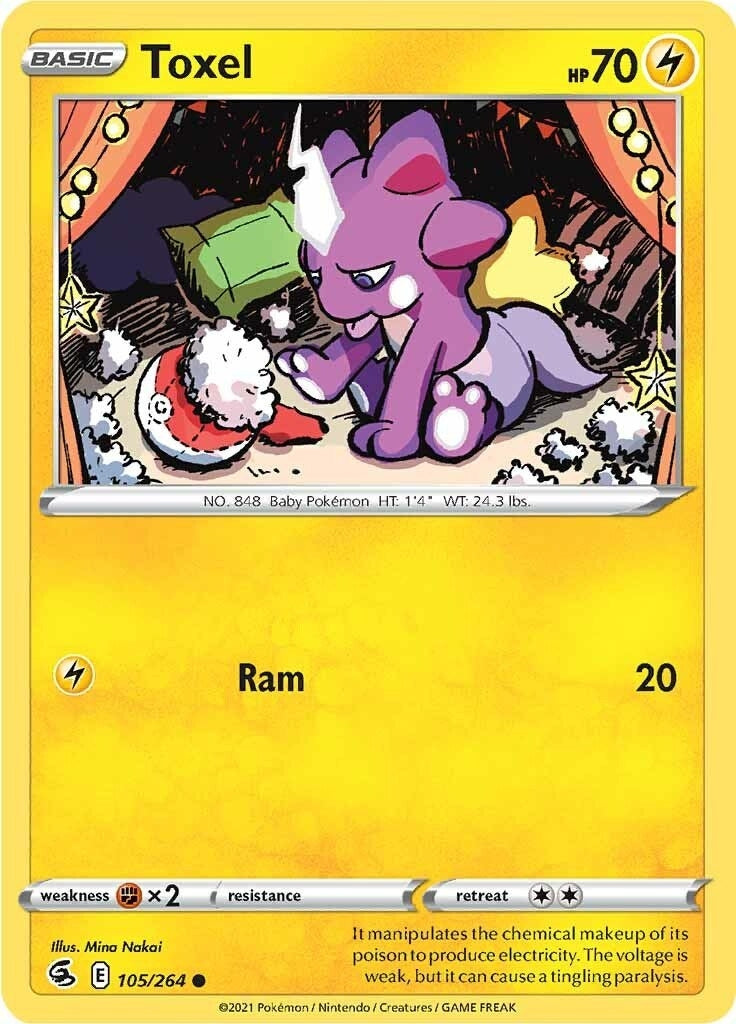 Image for Toxel (105) (SWSH08: Fusion Strike) (105/264) - Pokemon