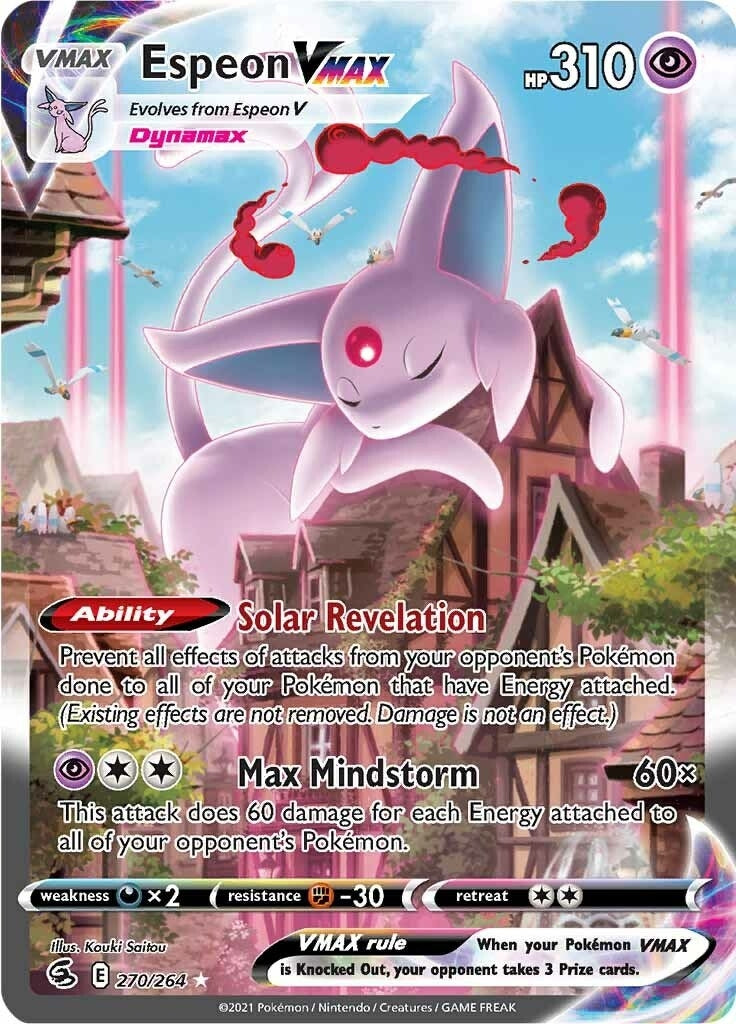 Image for Espeon VMAX (Alternate Art Secret) (SWSH08: Fusion Strike) (270/264) - Pokemon