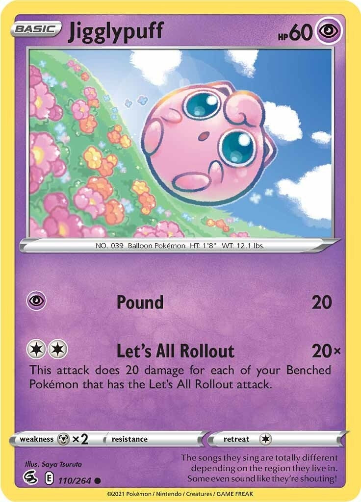 Image for Jigglypuff (SWSH08: Fusion Strike) (110/264) - Pokemon