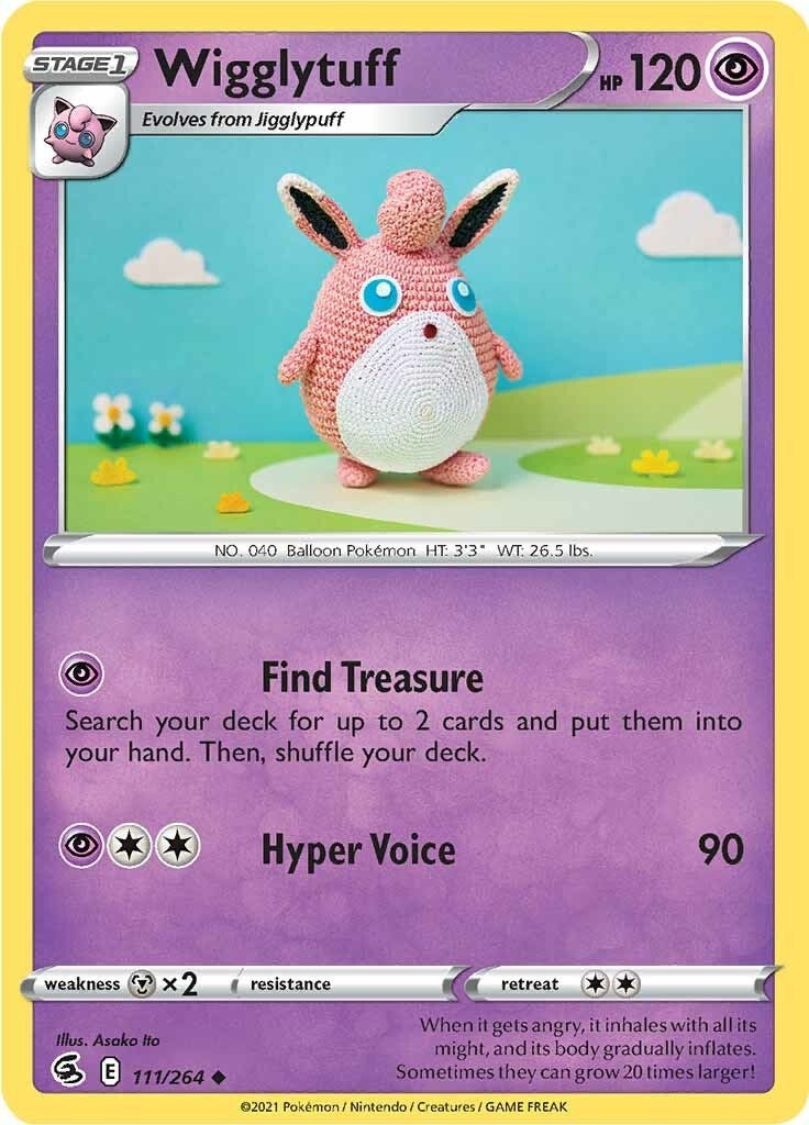 Image for Wigglytuff (SWSH08: Fusion Strike) (111/264) - Pokemon