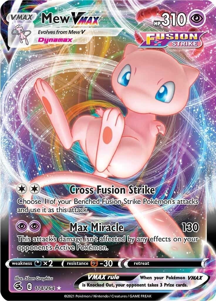 Image for Mew VMAX (SWSH08: Fusion Strike) (114/264) - Pokemon