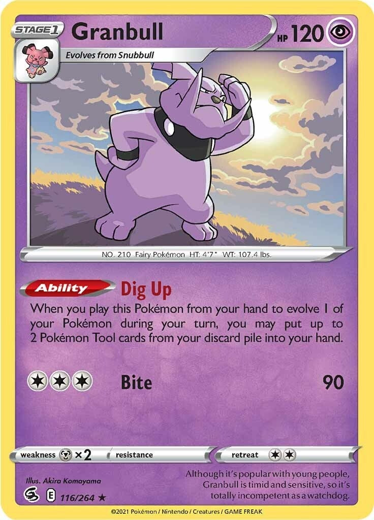Image for Granbull (SWSH08: Fusion Strike) (116/264) - Pokemon