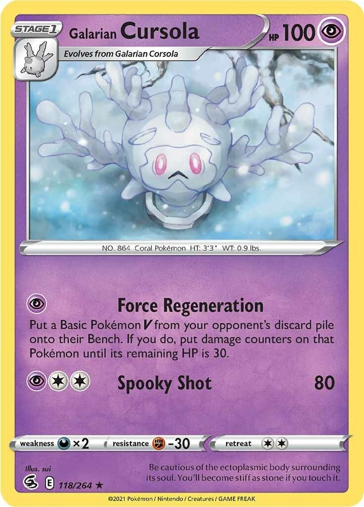 Image for Galarian Cursola (SWSH08: Fusion Strike) (118/264) - Pokemon