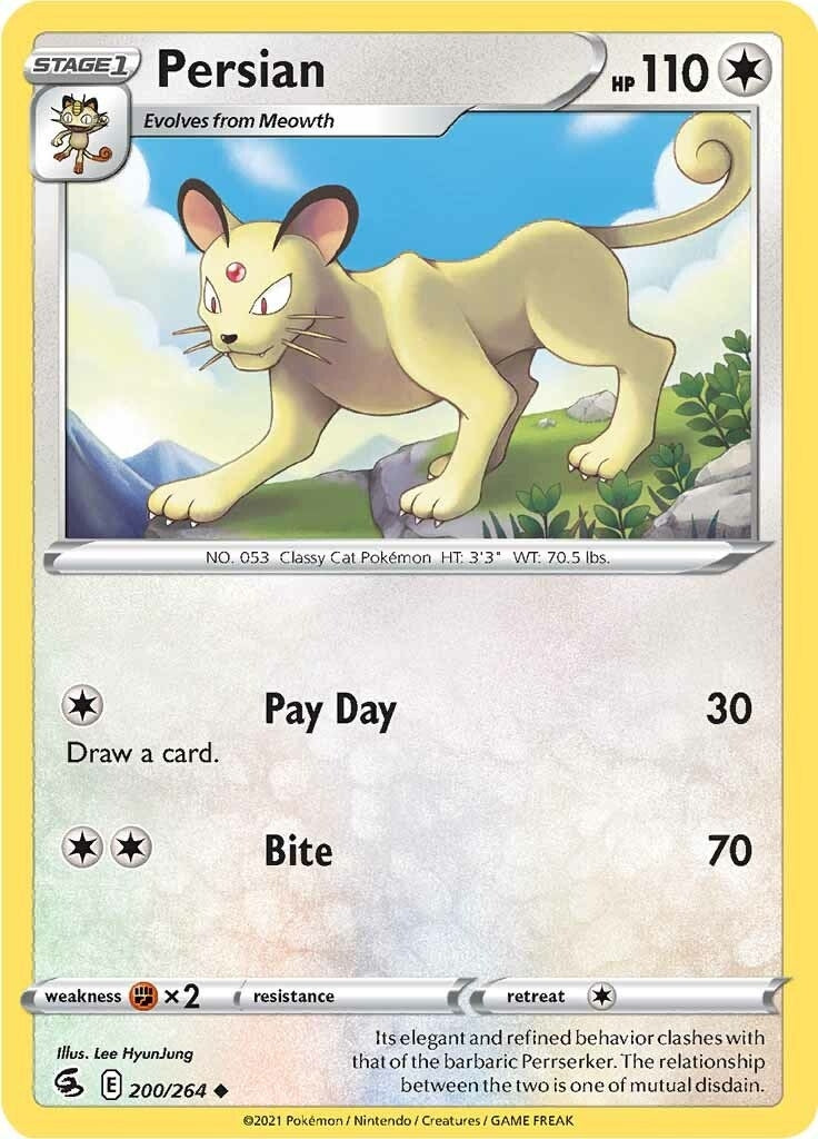 Image for Persian (SWSH08: Fusion Strike) (200/264) - Pokemon