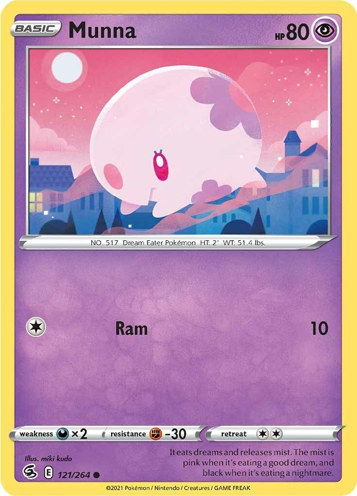 Image for Munna (SWSH08: Fusion Strike) (121/264) - Pokemon