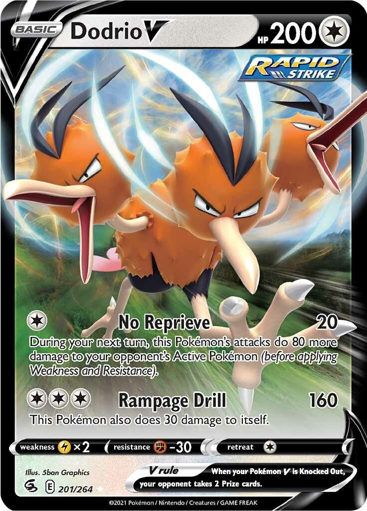Image for Dodrio V (SWSH08: Fusion Strike) (201/264) - Pokemon
