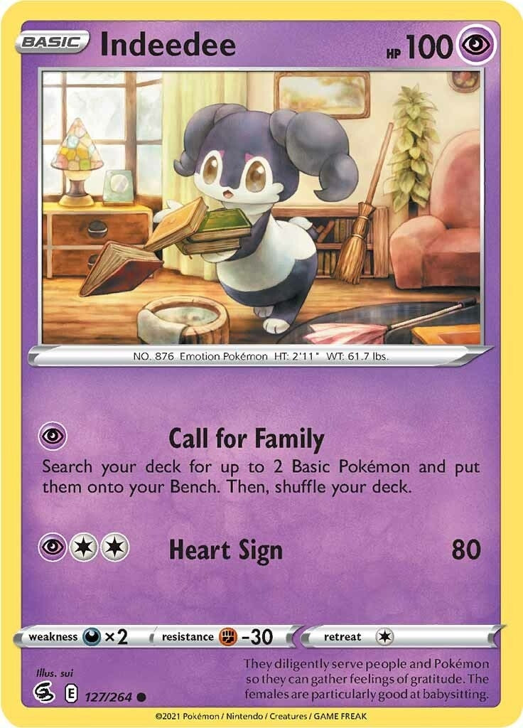 Image for Indeedee (SWSH08: Fusion Strike) (127/264) - Pokemon