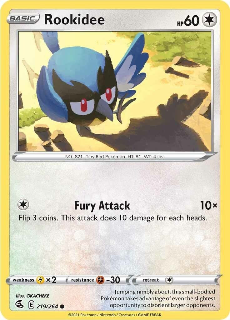 Image for Rookidee (SWSH08: Fusion Strike) (219/264) - Pokemon