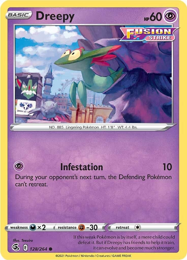Image for Dreepy (SWSH08: Fusion Strike) (128/264) - Pokemon