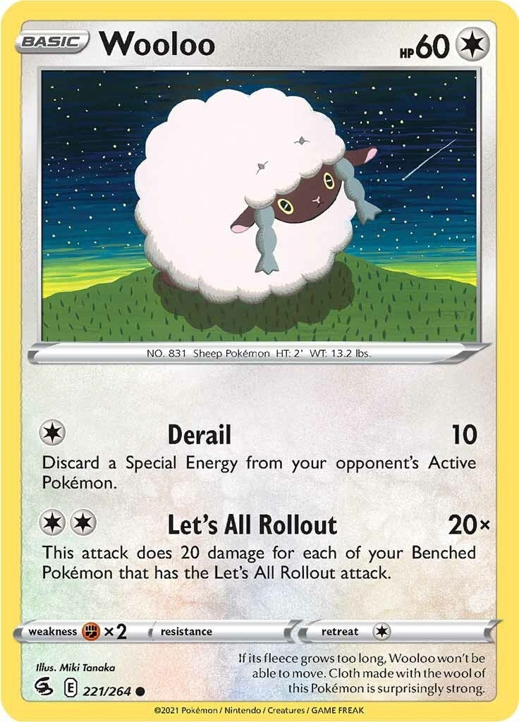 Image for Wooloo (221) (SWSH08: Fusion Strike) (221/264) - Pokemon