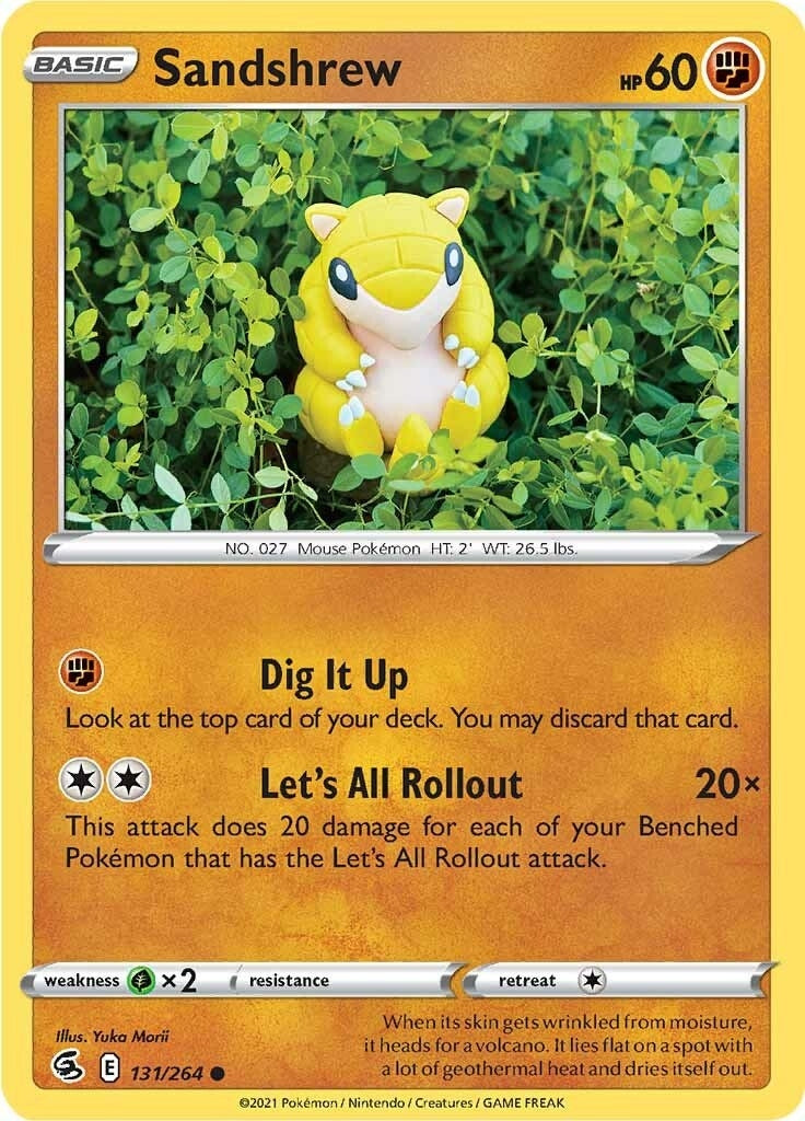 Image for Sandshrew (SWSH08: Fusion Strike) (131/264) - Pokemon