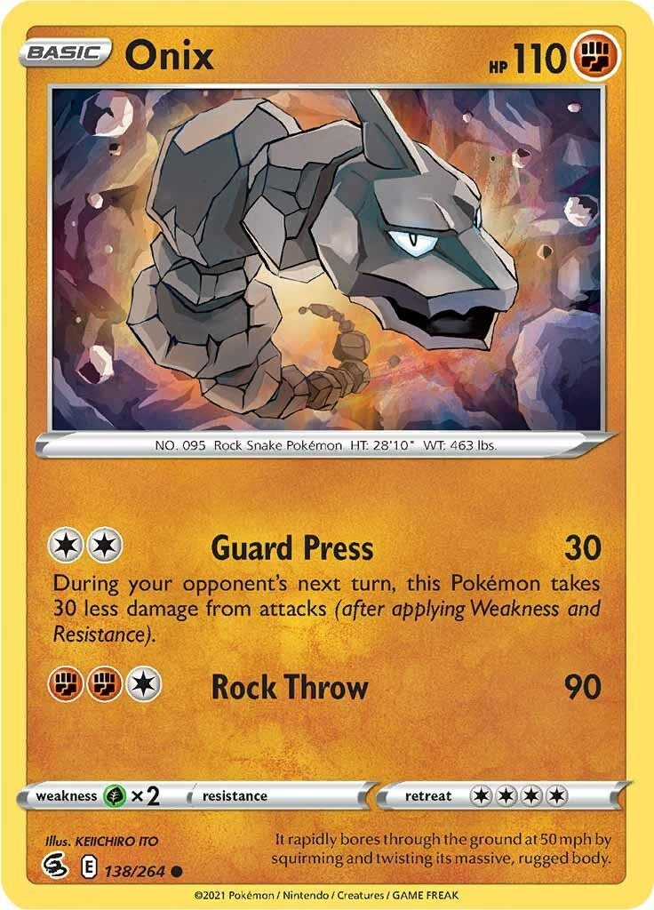 Image for Onix (SWSH08: Fusion Strike) (138/264) - Pokemon