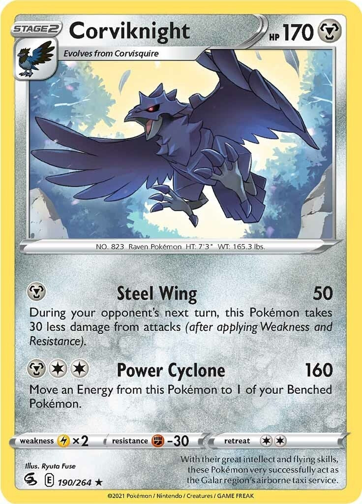 Image for Corviknight (SWSH08: Fusion Strike) (190/264) - Pokemon