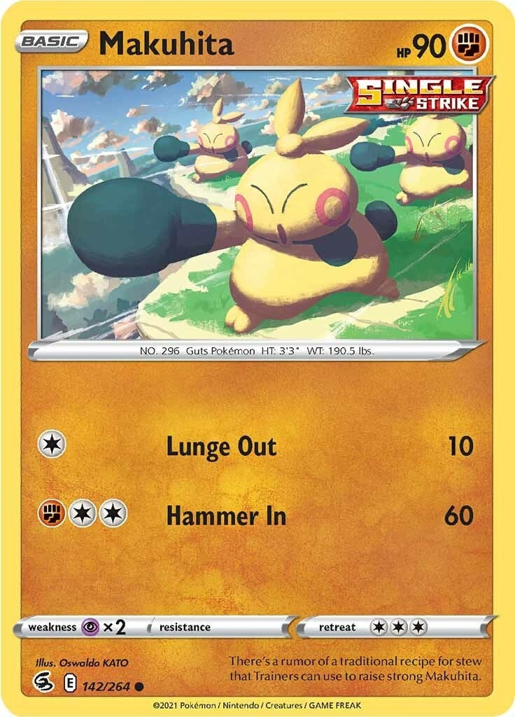 Image for Makuhita (SWSH08: Fusion Strike) (142/264) - Pokemon