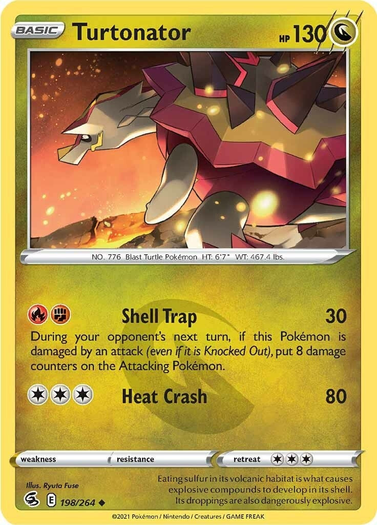Image for Turtonator (SWSH08: Fusion Strike) (198/264) - Pokemon