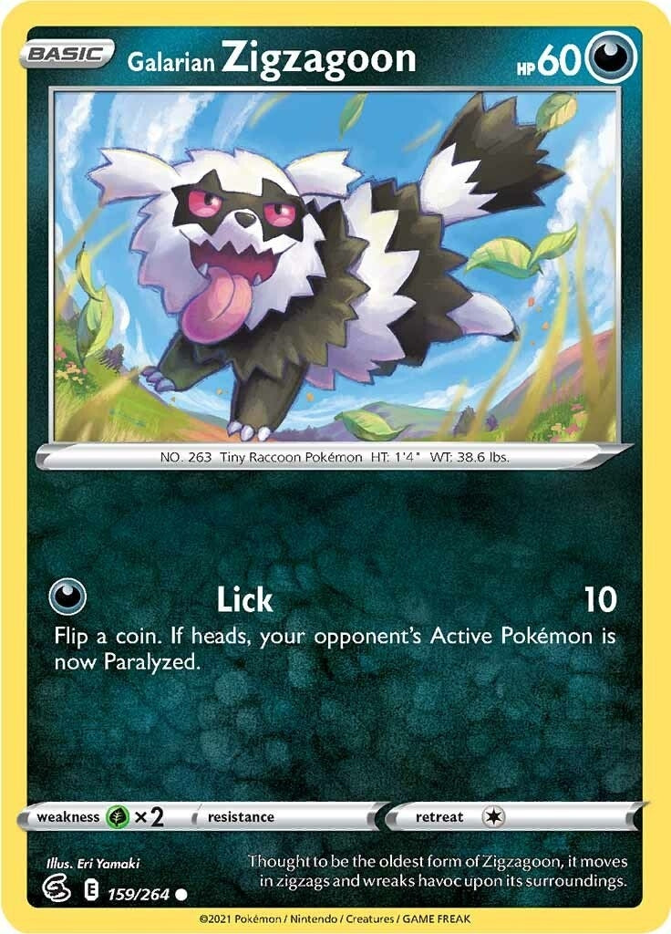 Image for Galarian Zigzagoon (SWSH08: Fusion Strike) (159/264) - Pokemon