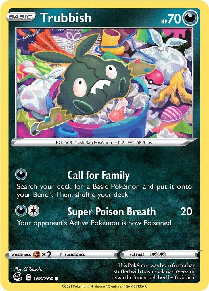 Image for Trubbish (SWSH08: Fusion Strike) (168/264) - Pokemon
