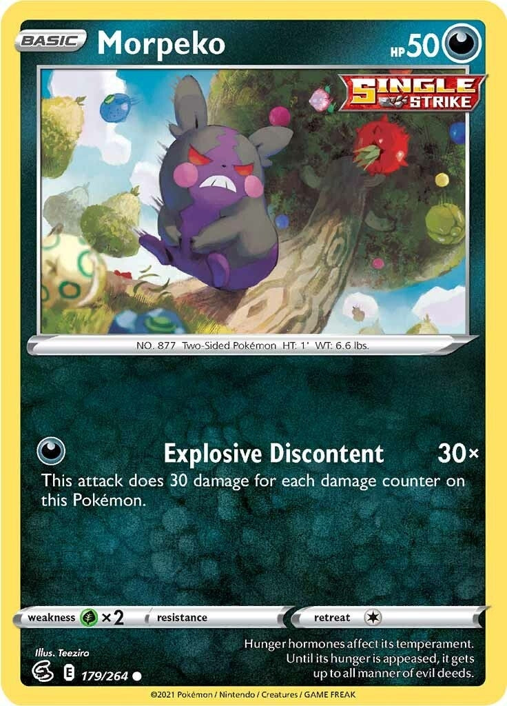 Image for Morpeko (179) (SWSH08: Fusion Strike) (179/264) - Pokemon