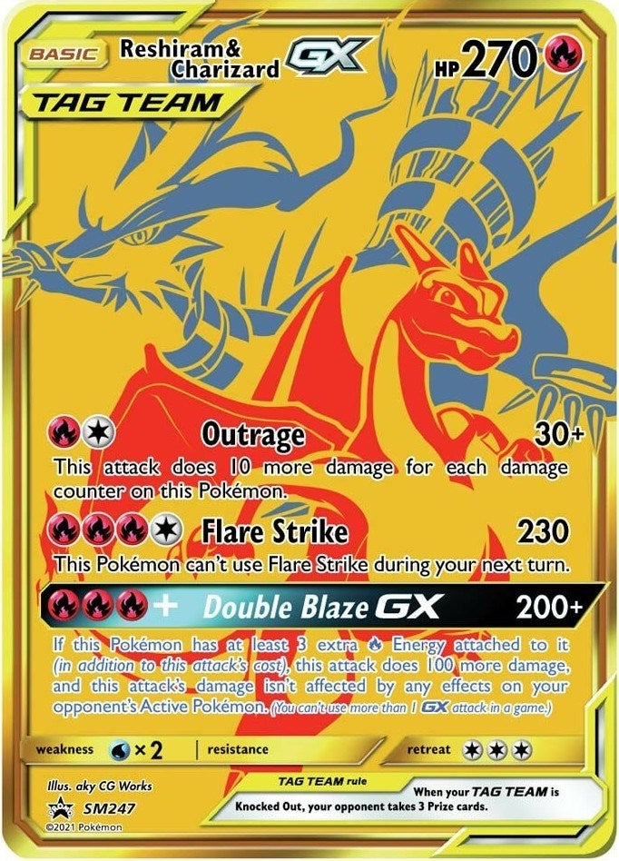 Image for Reshiram & Charizard GX - SM247 (SM Promos) (SM247) - Pokemon