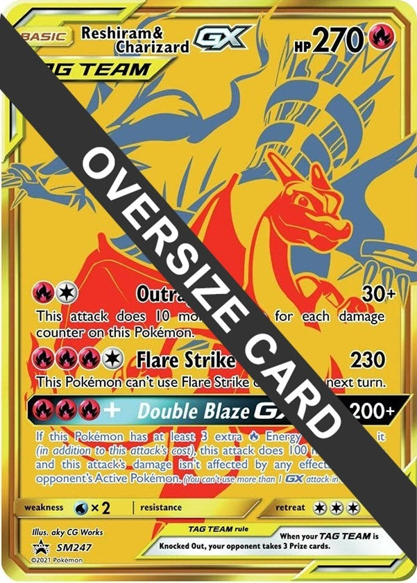 Image for Reshiram & Charizard GX - SM247 (Jumbo Cards) (SM247) - Pokemon