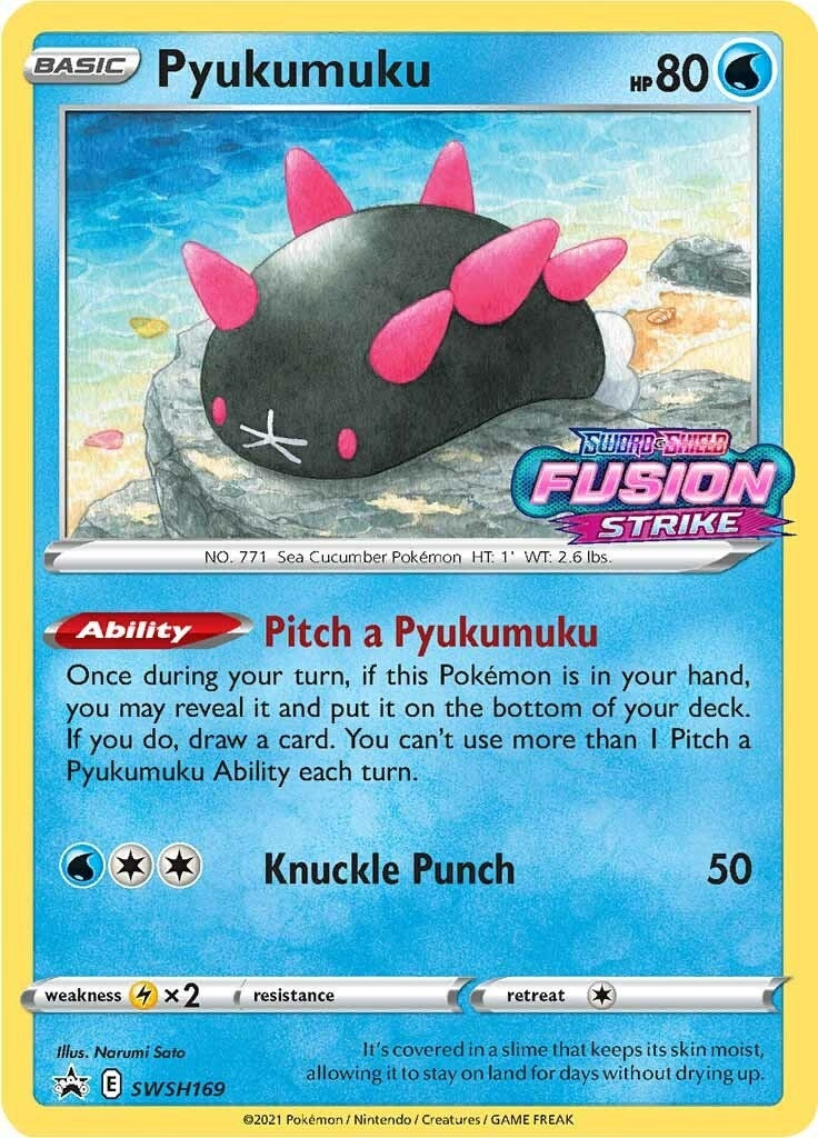 Image for Pyukumuku - SWSH169 (Prerelease) (SWSH: Sword & Shield Promo Cards) (SWSH169) - Pokemon