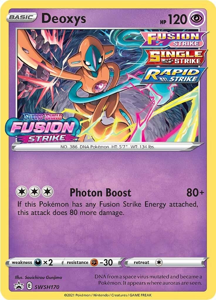 Image for Deoxys - SWSH170 (Prerelease) (SWSH: Sword & Shield Promo Cards) (SWSH170) - Pokemon