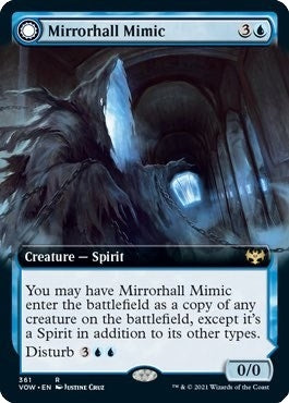 Image for Mirrorhall Mimic (Extended Art) (Innistrad: Crimson Vow) (361) - Magic: The Gathering