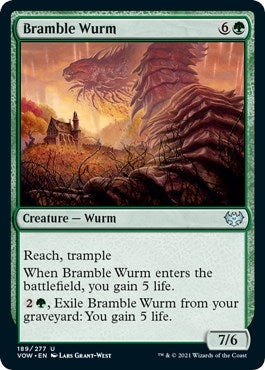 Image for Bramble Wurm (Innistrad: Crimson Vow) (189) - Magic: The Gathering