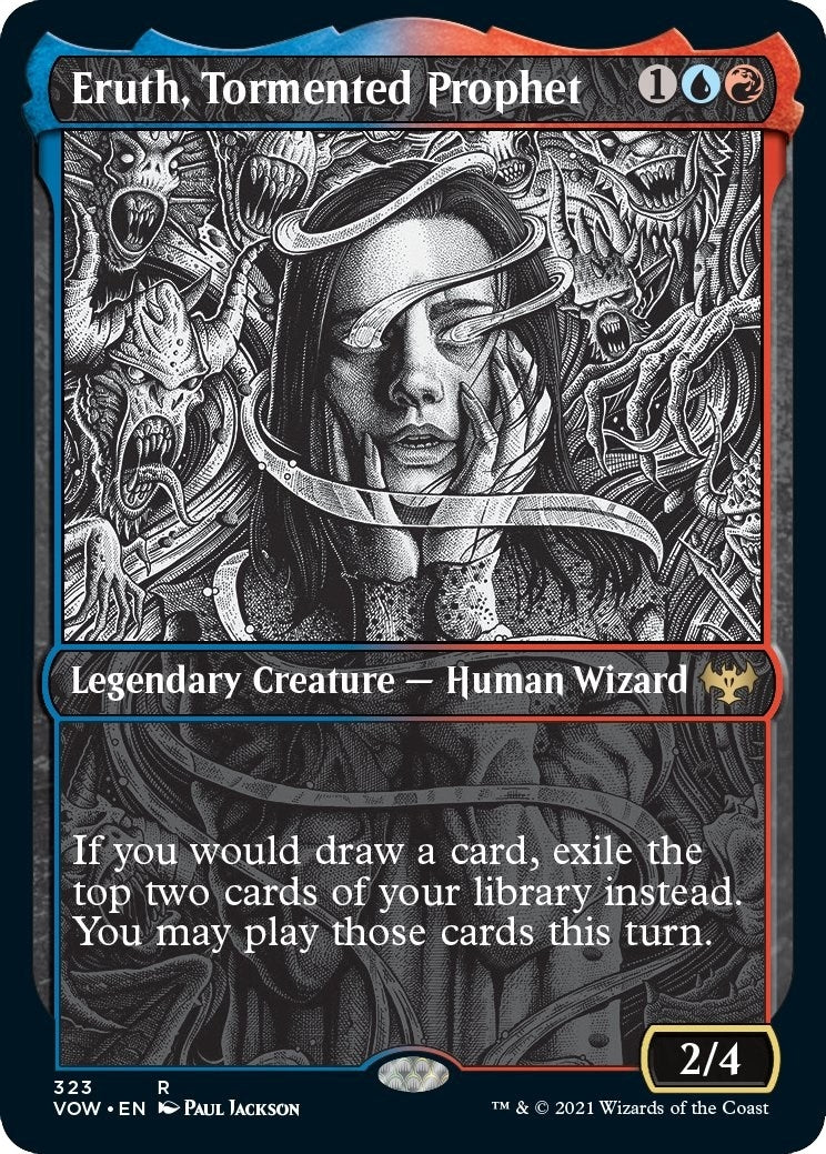 Image for Eruth, Tormented Prophet (Showcase) (Innistrad: Crimson Vow) (323) - Magic: The Gathering