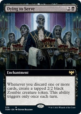Image for Dying to Serve (Extended Art) (Innistrad: Crimson Vow) (370) - Magic: The Gathering
