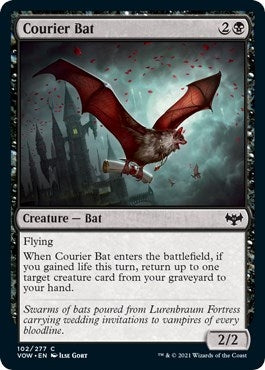 Image for Courier Bat (Innistrad: Crimson Vow) (102) - Magic: The Gathering