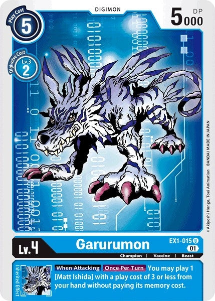 Image for Garurumon (EX01) (1015)