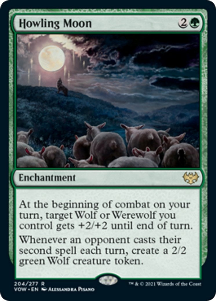 Image for Howling Moon (Innistrad: Crimson Vow) (204) - Magic: The Gathering